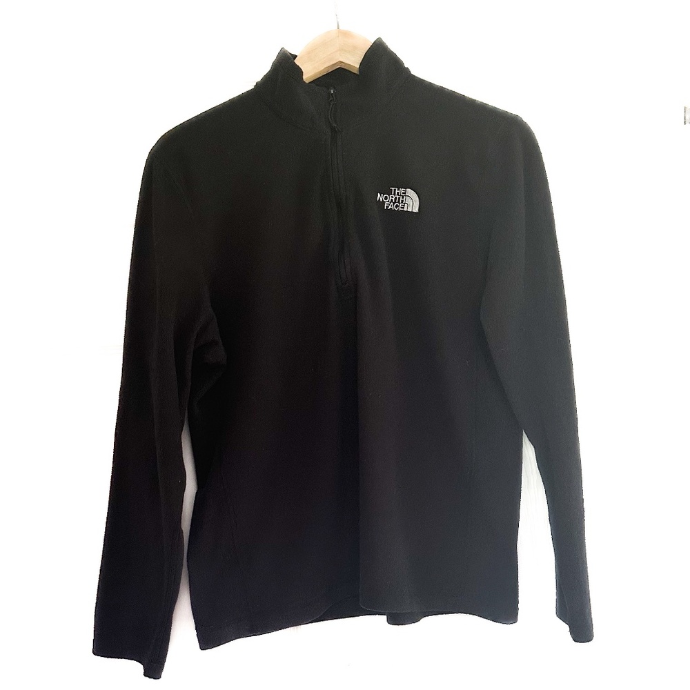 The North Face 1/4 Zip Pullover Fleece Black Medium